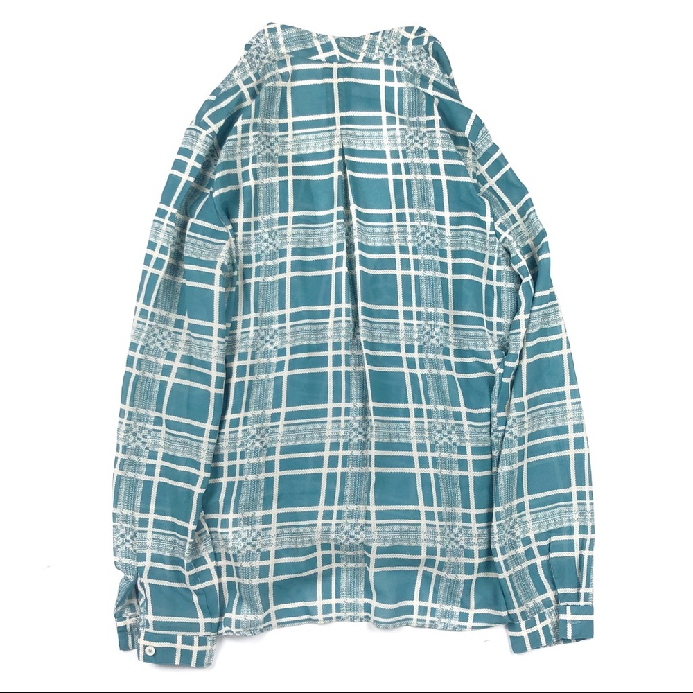 Cabi Wrap Front Blouse Windowpane Check Print Siz… - image 3